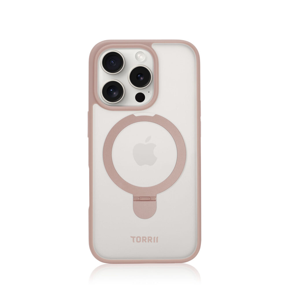 Torrii Bonjelly Pink Case for iPhone 16 Pro (6.3") with MagSafe compatibility, shock-absorbing design, and soft-touch finish.