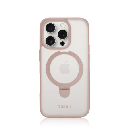 Torrii Bonjelly Pink Case for iPhone 16 Pro (6.3") with MagSafe compatibility, shock-absorbing design, and soft-touch finish.