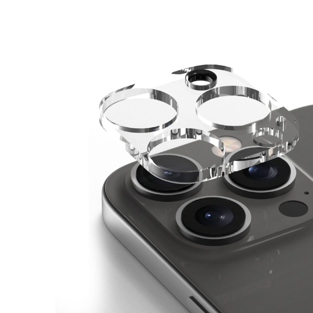 Araree C-Sub Full Camera Lens Protector Tempered Glass for iPhone 16 Pro / 16 Pro Max, offering crystal-clear scratch and impact resistance.