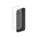 Smartix Premium Magnetic Silicon Case for iPhone 16 in Clear, featuring a transparent design, shockproof protection, and MagSafe compatibility.
