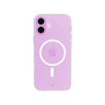 Smartix Premium Magnetic Silicon Case for iPhone 16 Plus in Clear, featuring a transparent design, shockproof protection, and MagSafe compatibility.