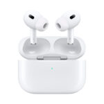 Apple AirPods Pro with Active Noise Cancellation, Transparency Mode, and spatial audio for an immersive listening experience.