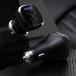 iWALK 42W car charger with LED indicator, ensuring safe and stable charging.