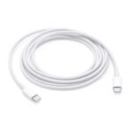 Apple USB-C Charge Cable connected to a MacBook, delivering fast charging and efficient power transfer.