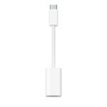 Apple USB-C to Lightning Adapter connected to an iPhone and a USB-C cable for fast charging.