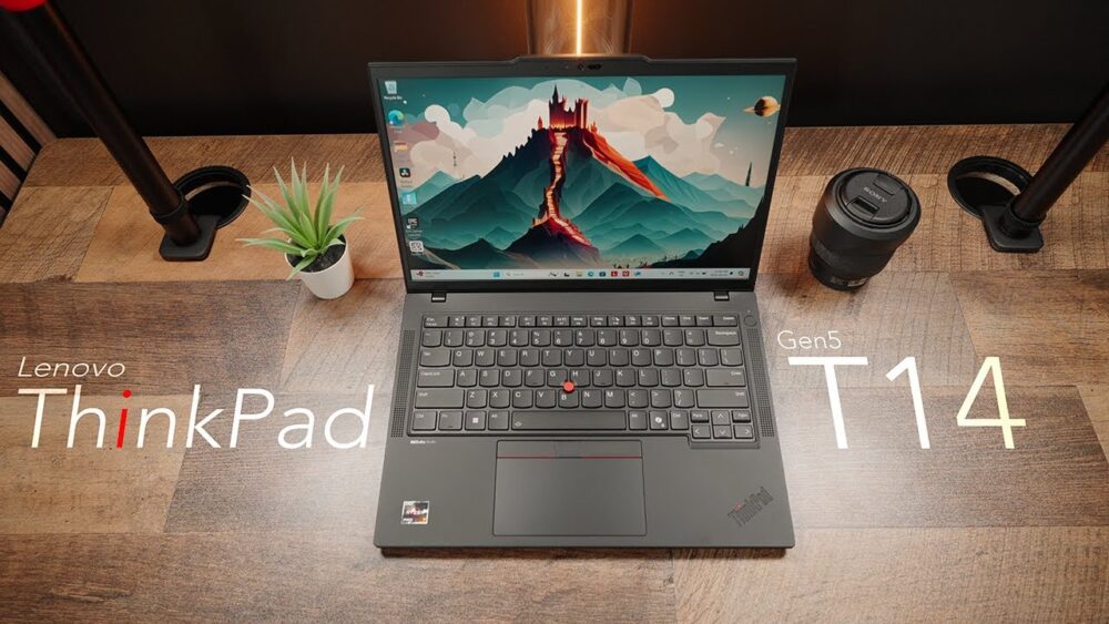 Lenovo ThinkPad T14 Gen 5 laptop with 16GB RAM and 512GB SSD available in Kuwait.